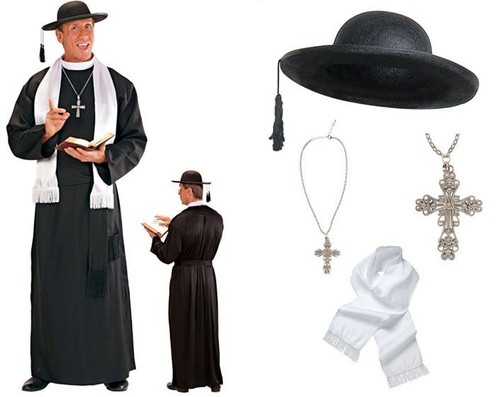 Priester pater pfarrer kostüm - pater,