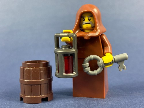 Lego figur priester braun - figur,