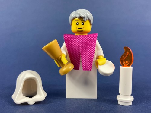 Lego figur priester - priester, weiß