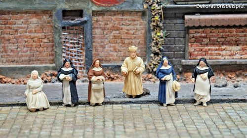 6er figuren set - 1/87, priester